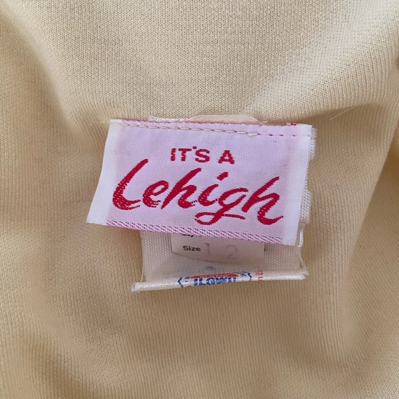 Vintage Women’s Butter Yellow Button-Up Dress 60s Union Tag Made in the USA 12 - Picture 3 of 7